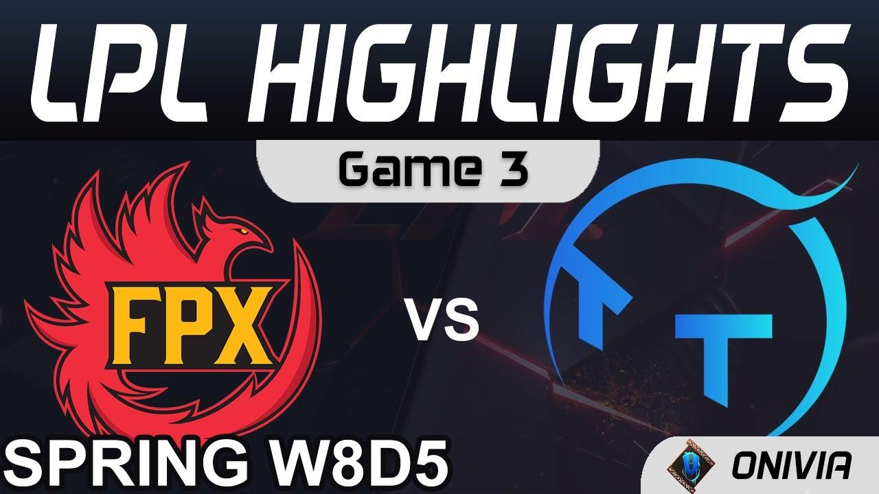 FPX vs TT Highlights Game 3 LPL Spring Season 2021 W8D5 FunPlus Phoenix vs ThunderTalk Gaming by Oni thumbnail