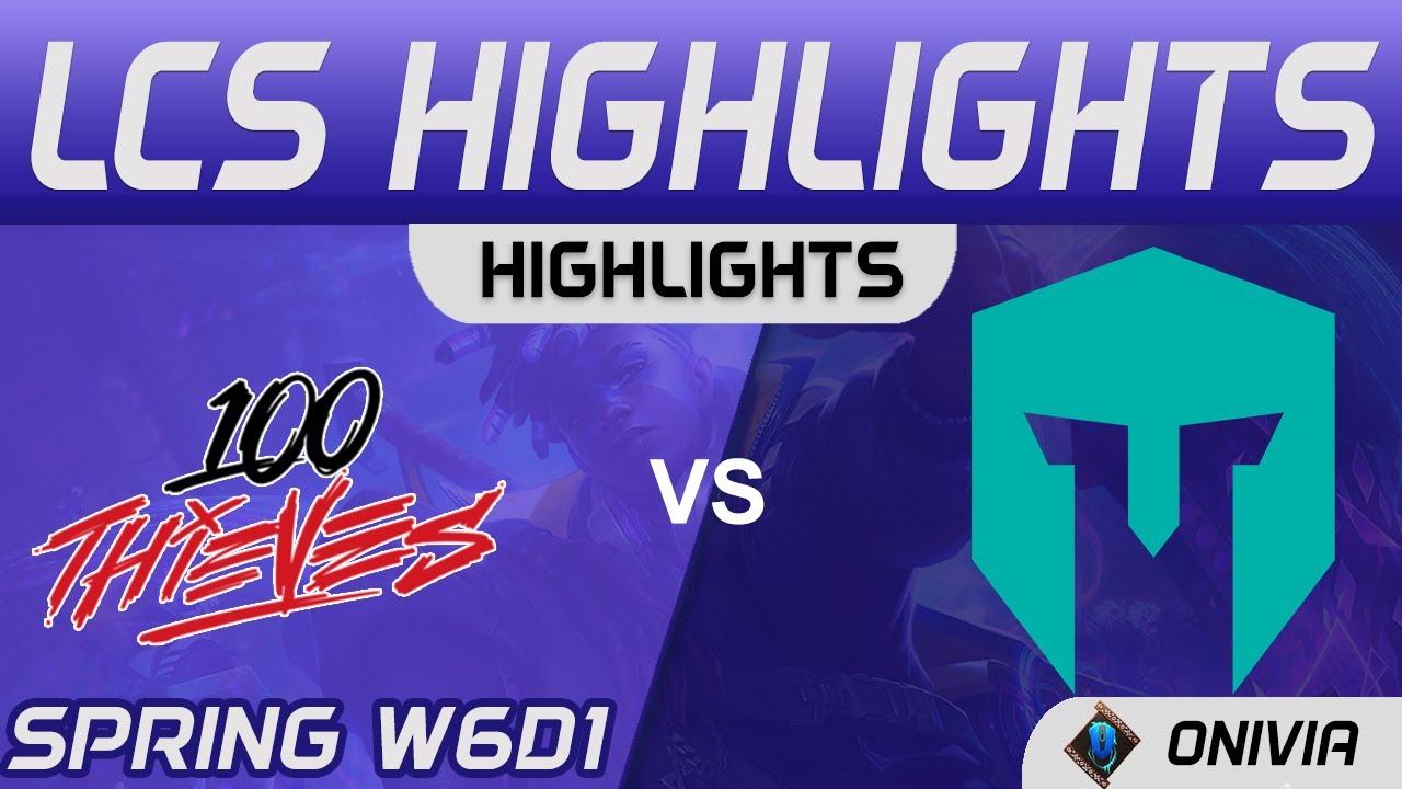 100 vs IMT Highlights LCS Spring Season 2021 W6D1 100 Thieves vs Immortals by Onivia thumbnail