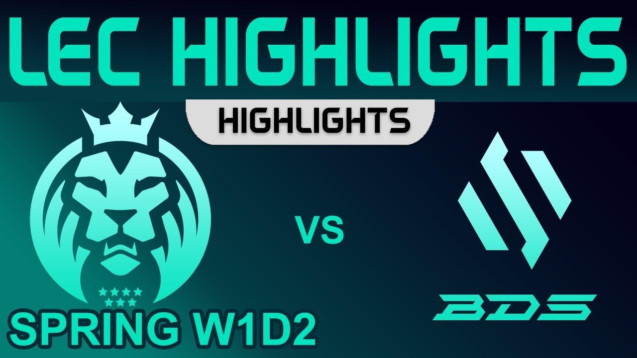 MAD vs BDS Highlights LEC Spring Season W1D2 2023 MAD Lions vs Team BDS by Onivia thumbnail