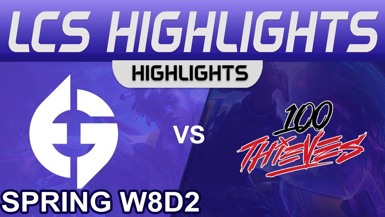 EG vs 100 Highlights LCS Spring Season 2023 W8D2 Evil Geniuses vs 100 Thieves by Onivia thumbnail