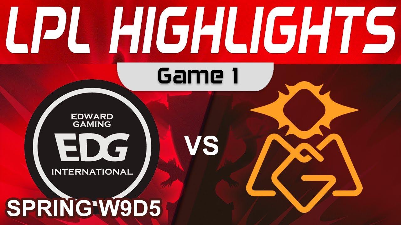 EDG vs OMG Highlights Game 1 LPL Spring Season 2023 W9D5 EDward Gaming vs Oh My God by Onivia thumbnail