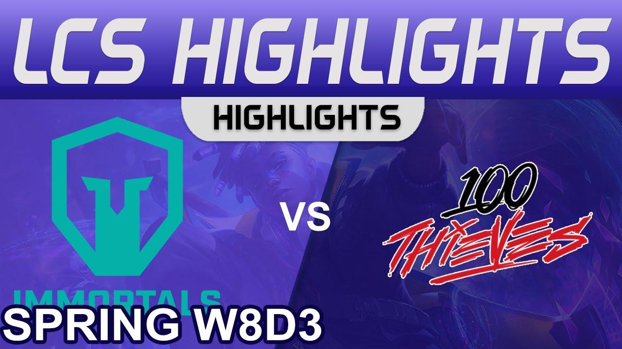 IMT vs 100 Highlights LCS Spring Season 2023 W8D3 Immortals vs 100 Thieves by Onivia thumbnail