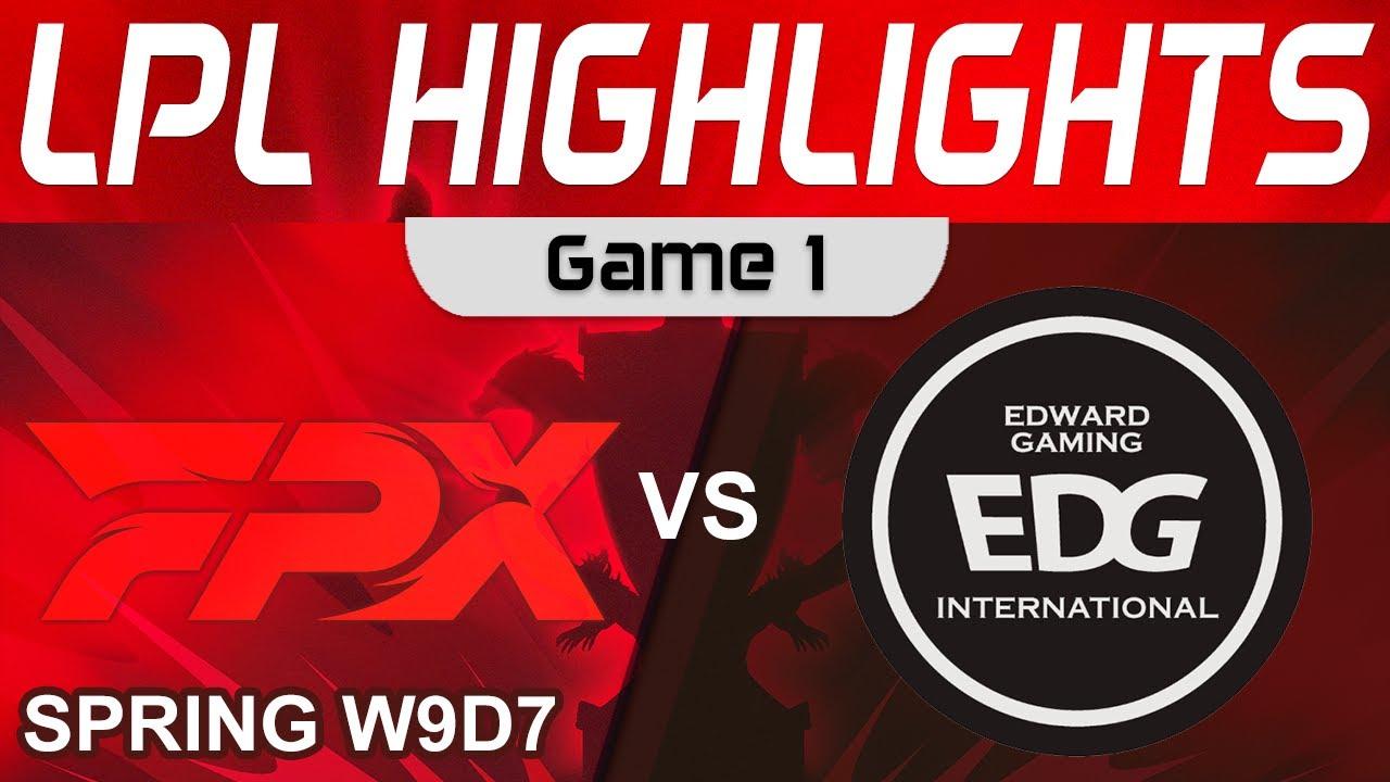 FPX vs EDG Highlights Game 1 LPL Spring Season 2023 W9D7 FunPlus Phoenix vs EDward Gaming by Onivia thumbnail