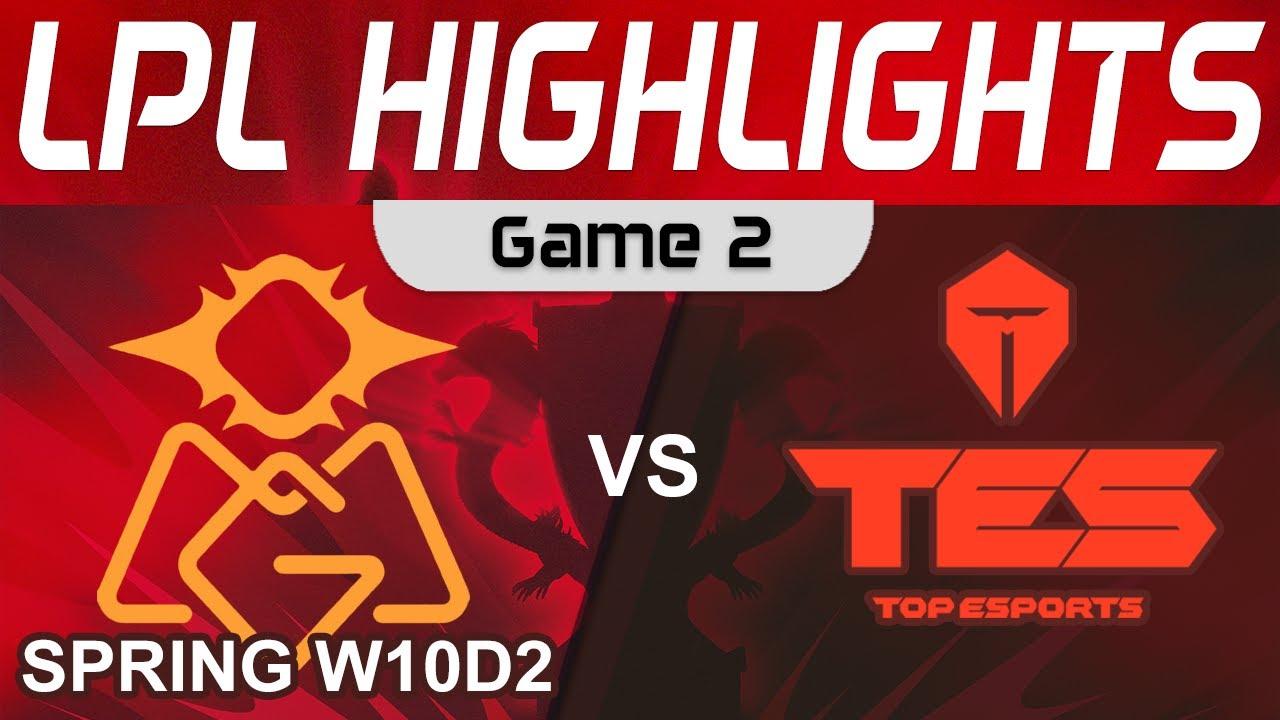 OMG vs TES Highlights Game 2 LPL Spring Season 2023 W10D2 Oh My God vs Top Esports by Onivia thumbnail