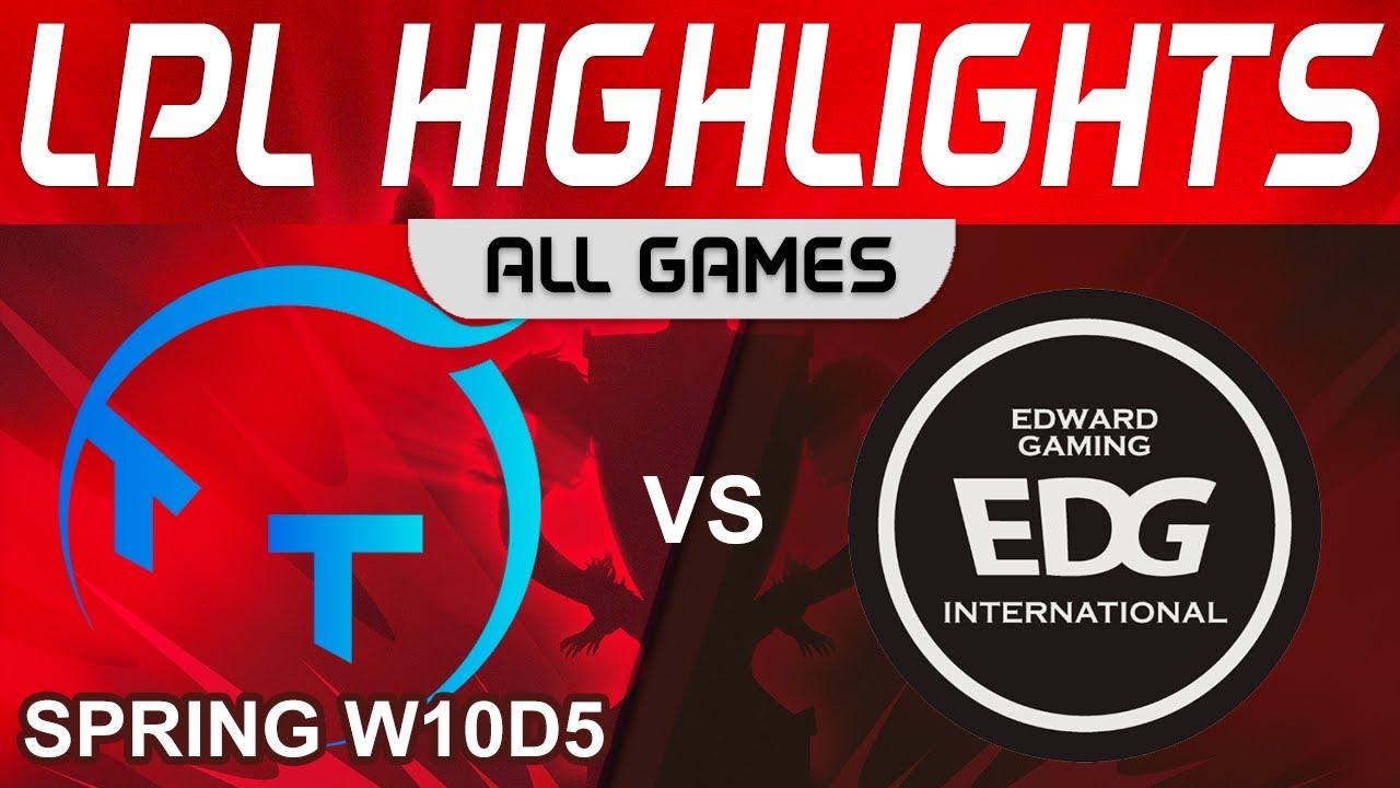 TT vs EDG Highlights ALL GAMES LPL Spring Season 2023 W10D5 ThunderTalk Gaming vs EDward Gaming thumbnail