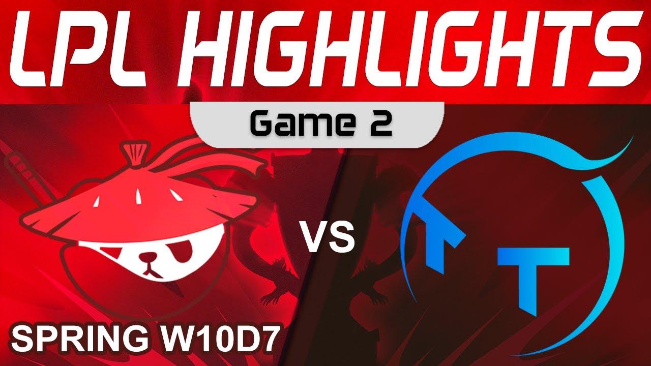 AL vs TT Highlights Game 2 LPL Spring Season 2023 W10D7 Anyone's Legend vs ThunderTalk Gaming thumbnail