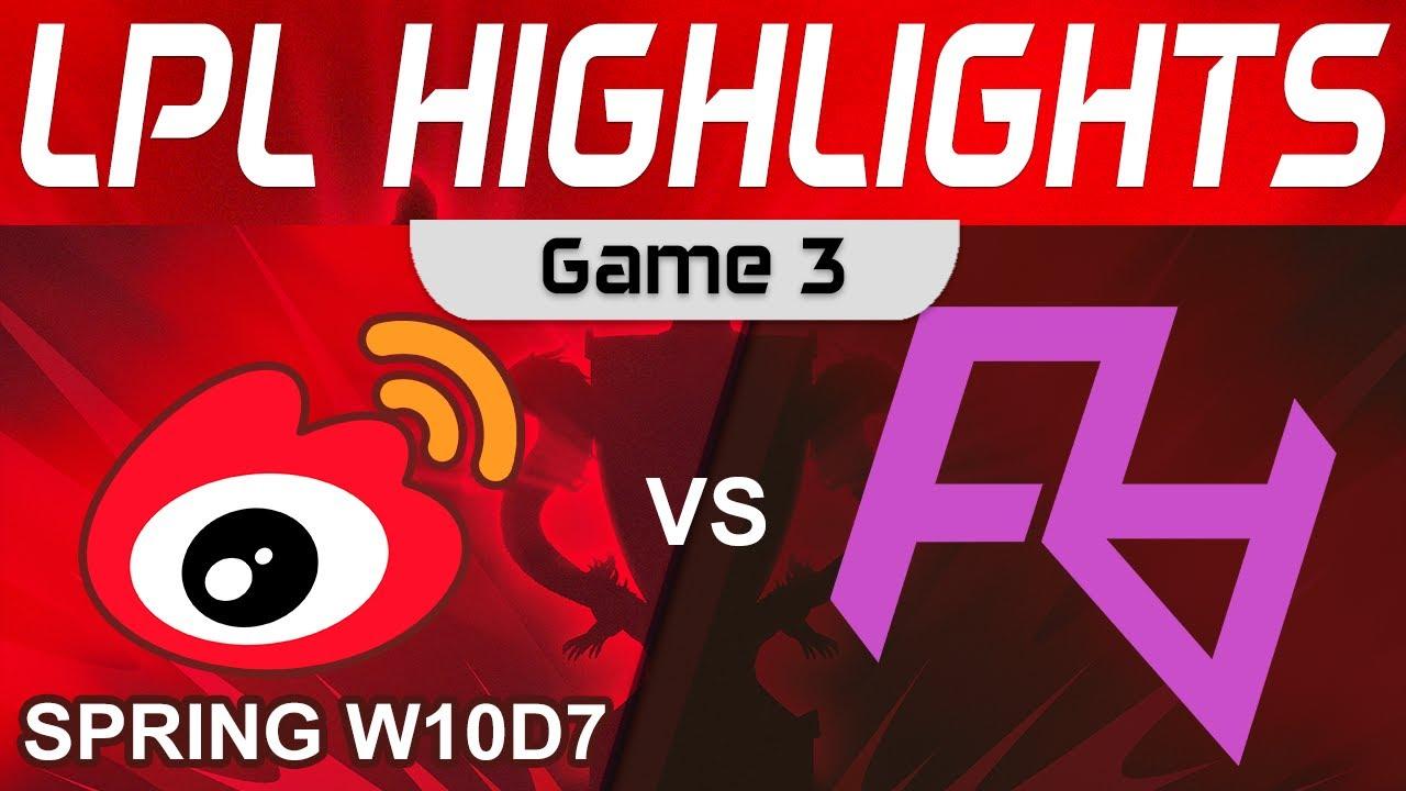 WBG vs RA Highlights Game 3 LPL Spring Season 2023 W10D7 Weibo Gaming vs Rare Atom by Onivia thumbnail