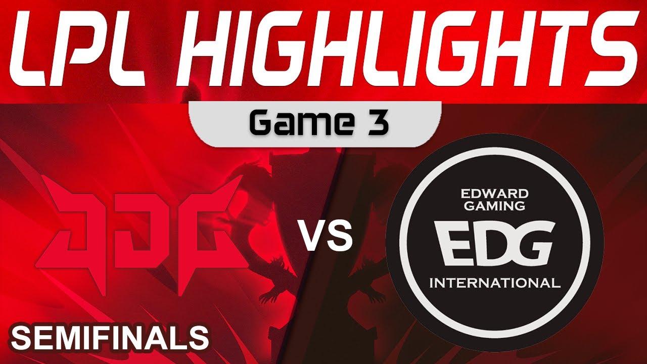 JDG vs EDG Highlights Game 3 Semifinals LPL Spring Playoffs 2023 JD Gaming vs EDward Gaming thumbnail