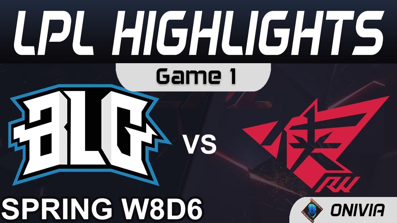 BLG vs RW Highlights Game 1 LPL Spring Season 2021 W8D6 Bilibili Gaming vs Rogue Warriors by Onivia thumbnail