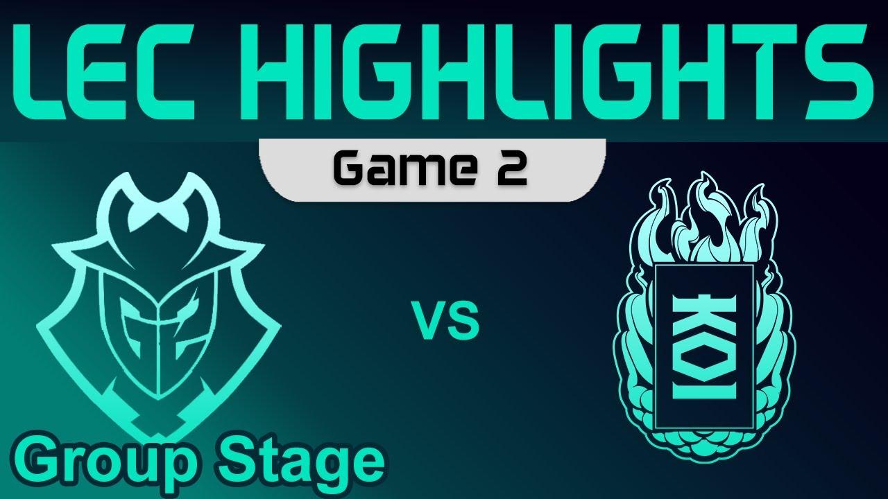 G2 vs KOI Game 2 Highlights Group Stage LEC Spring 2023 G2 Esports vs KOI by Onivia thumbnail