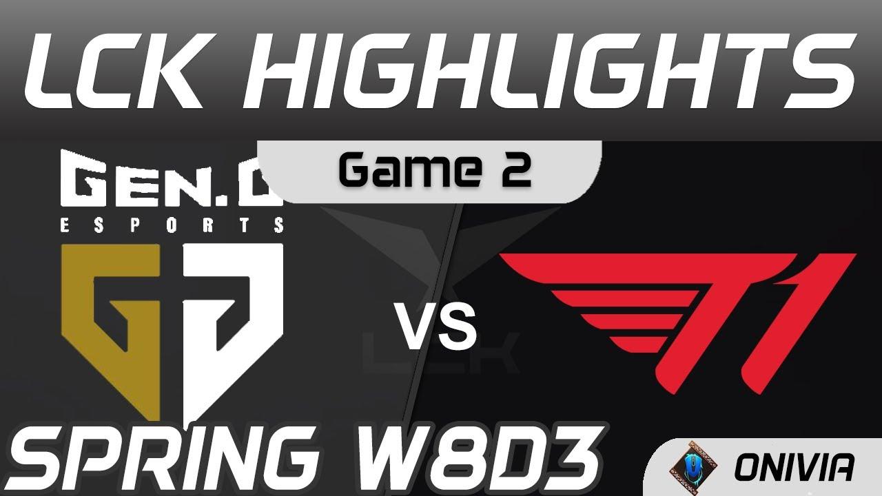 GEN vs T1 Highlights Game 2 Spring Season 2021 W8D3 Gen G vs T1 by Onivia thumbnail