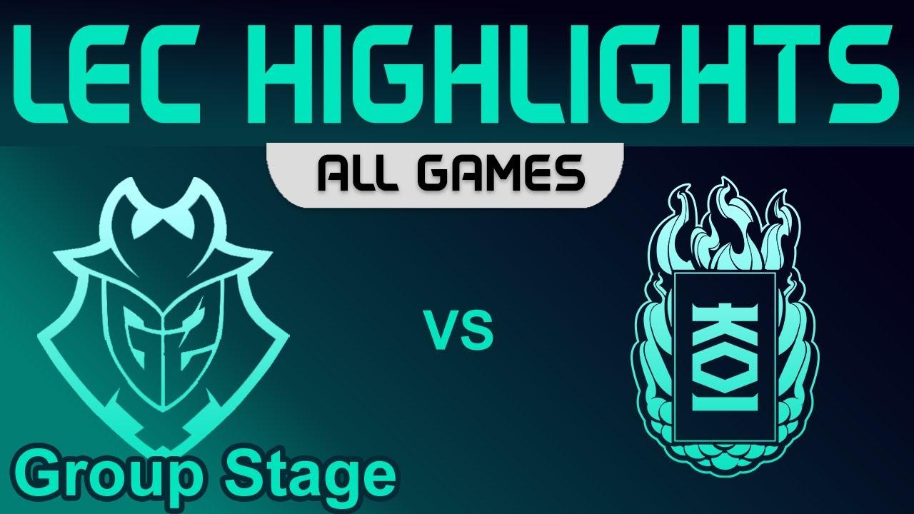 G2 vs KOI ALL GAMES Highlights Group Stage LEC Spring 2023 G2 Esports vs KOI by Onivia thumbnail