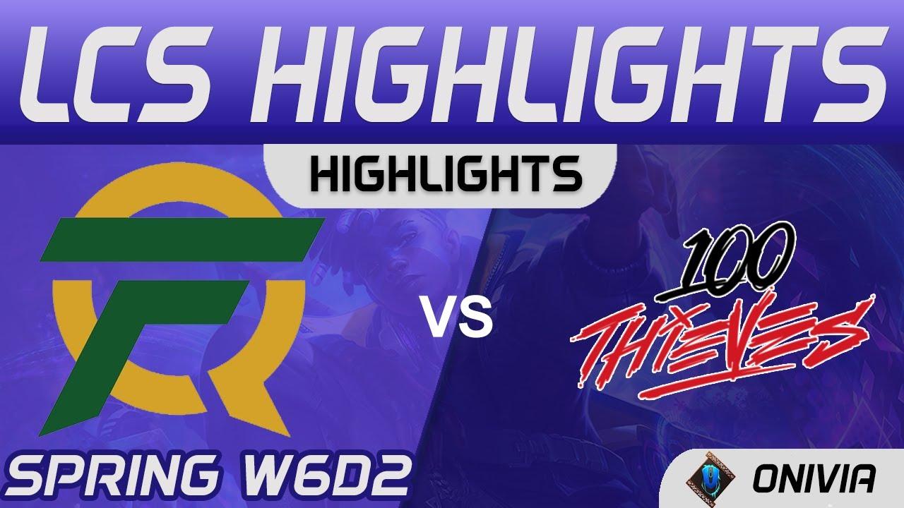 FLY vs 100 Highlights LCS Spring Season 2021 W6D2 FlyQuest vs 100 Thieves by Onivia thumbnail