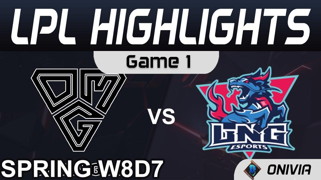 OMG vs LNG Highlights Game 1 LPL Spring Season 2021 W8D7 Oh My God vs LNG Esports by Onivia thumbnail