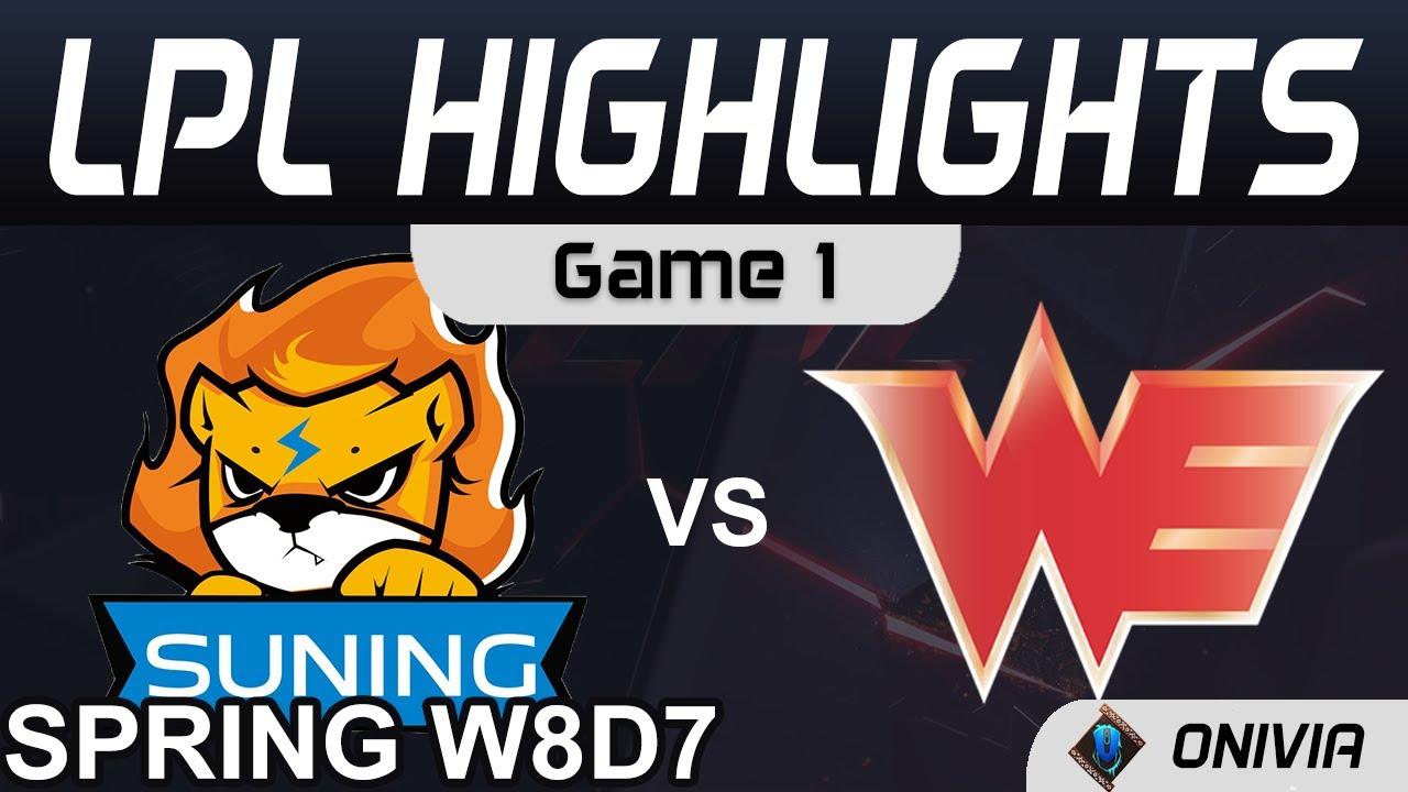 SN vs WE Highlights Game 1 LPL Spring Season 2021 W8D7 Suning vs Team WE by Onivia thumbnail