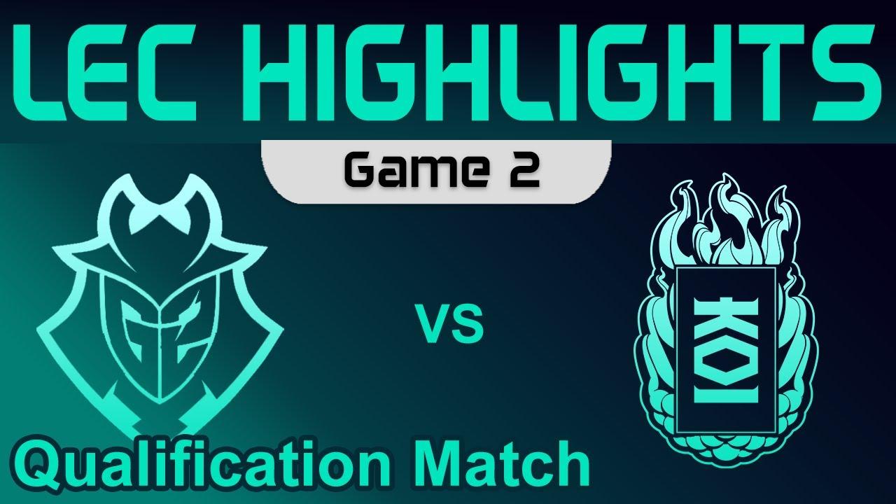 G2 vs KOI Game 2 Highlights Qualification Match LEC Spring 2023 G2 Esports vs KOI by Onivia thumbnail