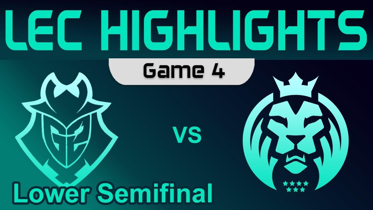 G2 vs MAD Game 4 Highlights Playoffs Lower Semifinal LEC Spring 2023 G2 Esports vs MAD Lions thumbnail