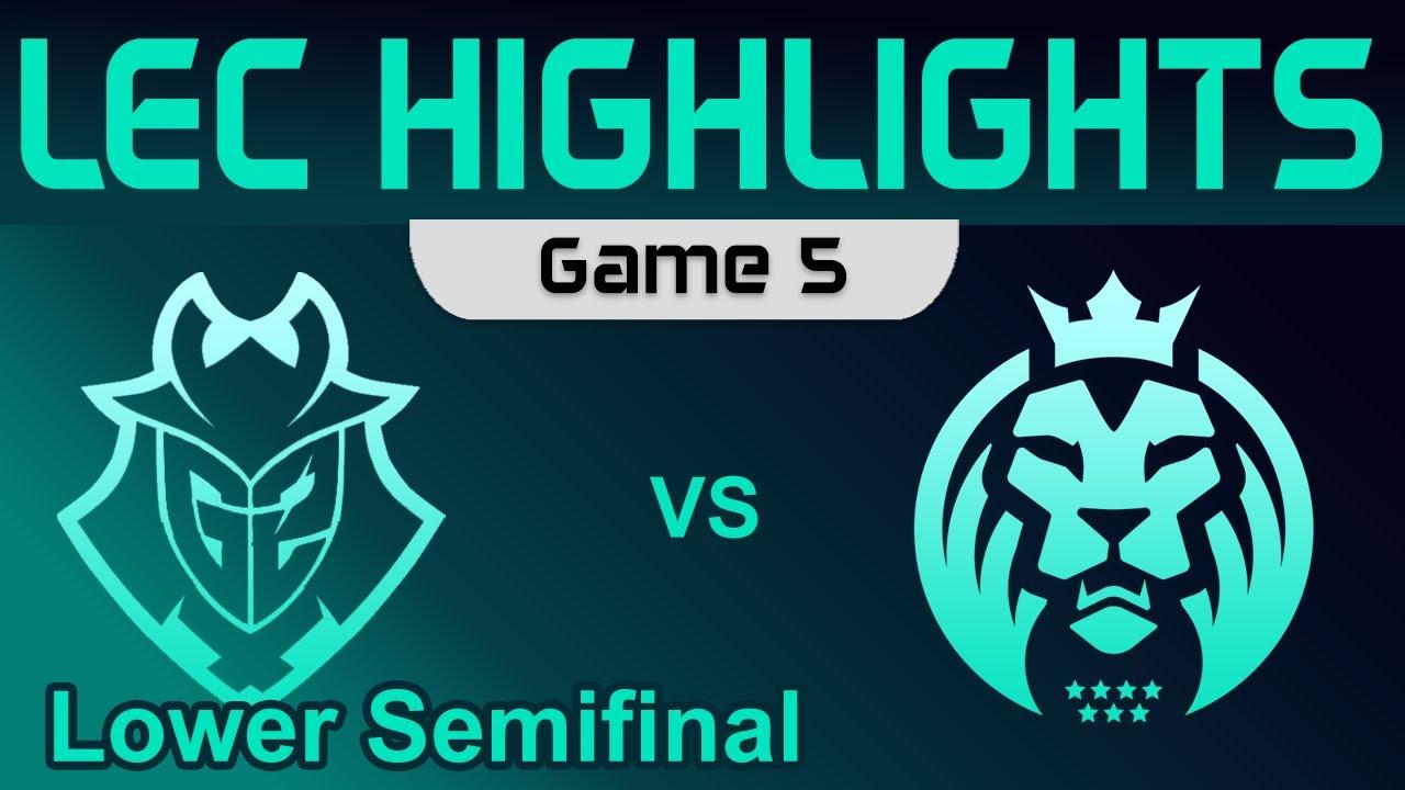 G2 vs MAD Game 5 Highlights Playoffs Lower Semifinal LEC Spring 2023 G2 Esports vs MAD Lions thumbnail