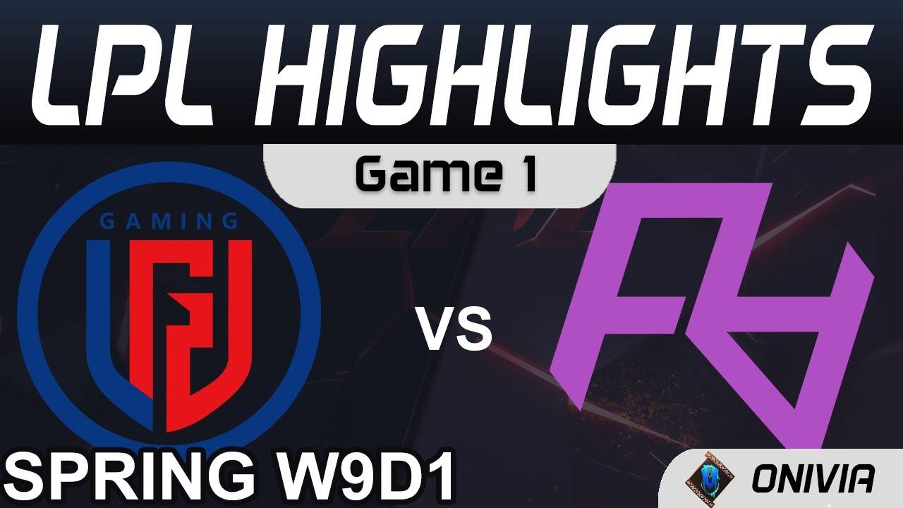 LGD vs RA Highlights Game 1 LPL Spring Season 2021 W9D1 LGD Gaming vs Rare Atom by Onivia thumbnail