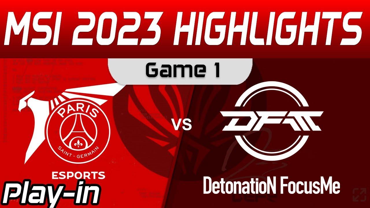 PSG vs DFM Highlights Game 1 Day 1 MSI 2023 Play IN PSG Talon vs DetonatioN FM by Onivia thumbnail