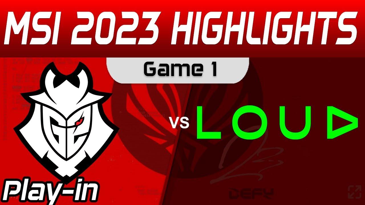 G2 vs LLL Highlights Game 1 Day 1 MSI 2023 Play IN G2 Esports vs LOUD by Onivia thumbnail