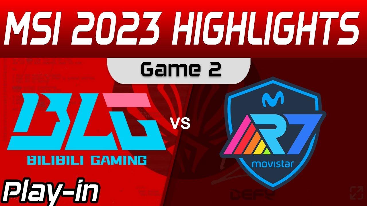 BLG vs R7 Highlights Game 2 Day 2 MSI 2023 Play IN Bilibili Gaming vs Movistar R7 by Onivia thumbnail