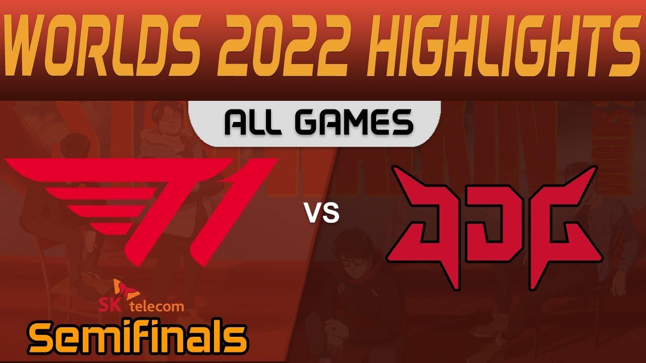 T1 vs JDG Highlights ALL GAMES Semifinals Worlds 2022 T1 vs JD Gaming by Onivia thumbnail