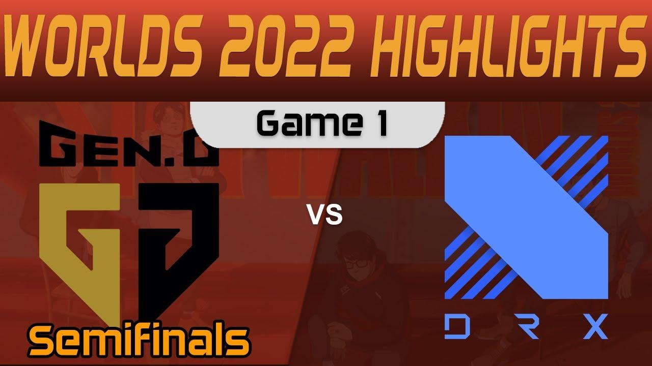 GEN vs DRX Highlights Game 1 Semifinals Worlds 2022 Gen G vs DRX by Onivia thumbnail