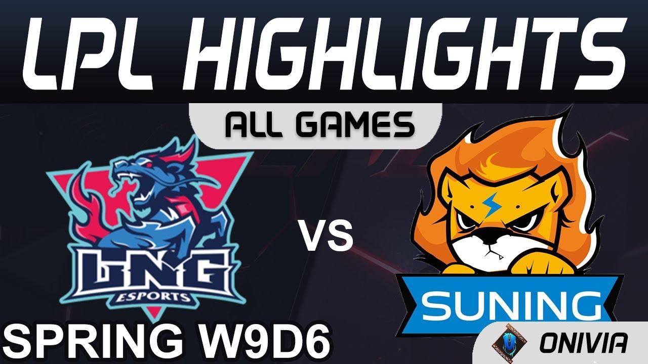 LNG vs SN Highlights ALL GAMES LPL Spring Season 2021 W9D6 LNG Esports vs Suning by Onivia thumbnail