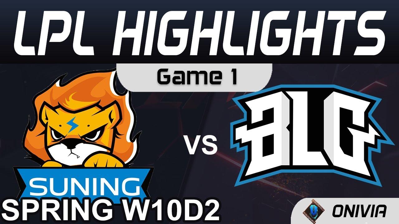 SN vs BLG Highlights Game 1 LPL Spring Season 2021 W10D2 Suning vs Bilibili Gaming by Onivia thumbnail