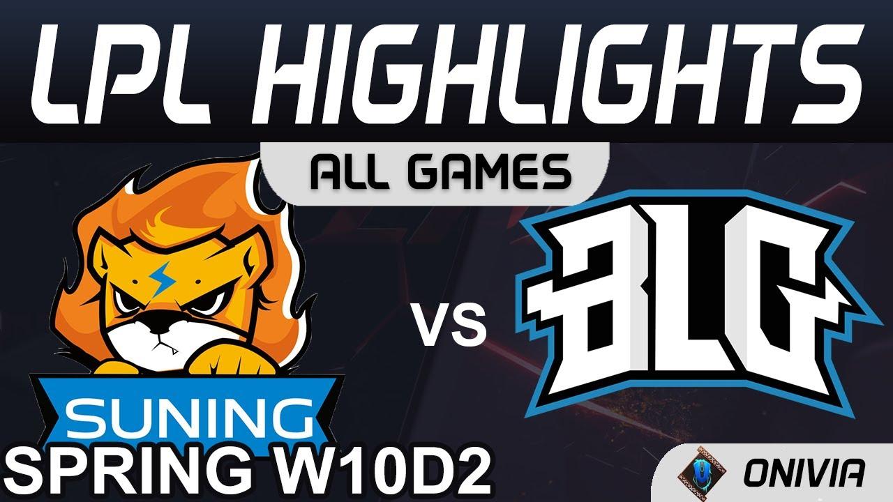 SN vs BLG Highlights ALL GAMES LPL Spring Season 2021 W10D2 Suning vs Bilibili Gaming by Onivia thumbnail