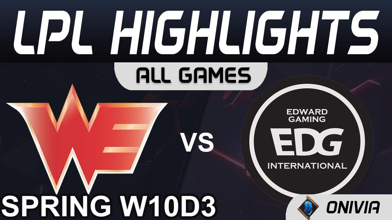 WE vs EDG Highlights ALL GAMES LPL Spring Season 2021 W10D3 Team WE vs EDward Gaming by Onivia thumbnail