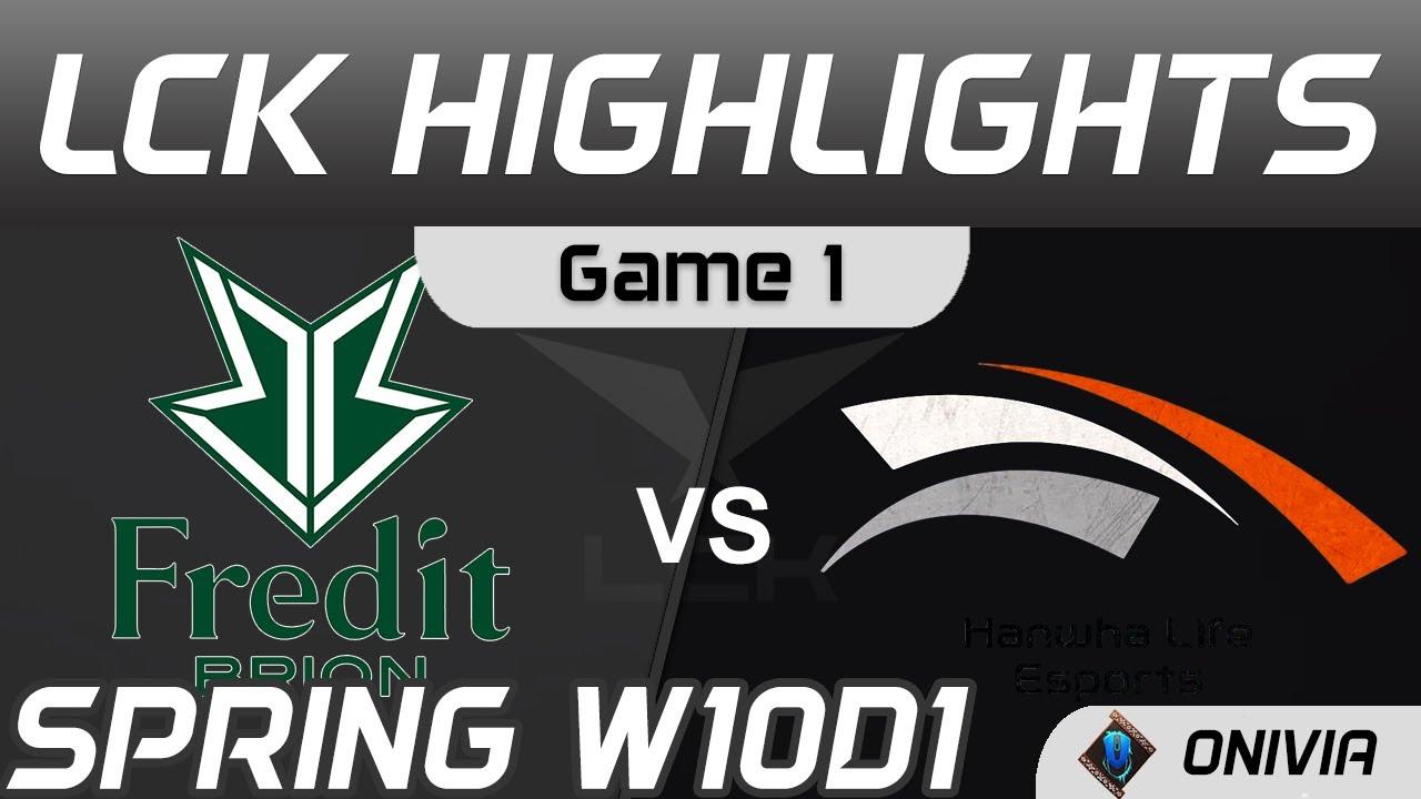 BRO vs HLE Highlights Game 1 Spring Season 2021 W10D1 Fredit BRION vs Hanwha Life Esports by Onivia thumbnail