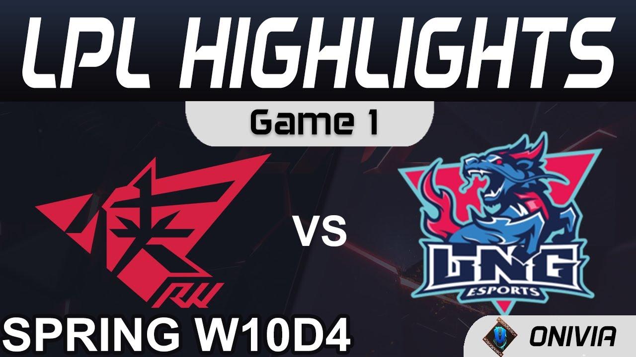 RW vs LNG Highlights Game 1 LPL Spring Season 2021 W10D4 Rogue Warriors vs LNG Esports by Onivia thumbnail