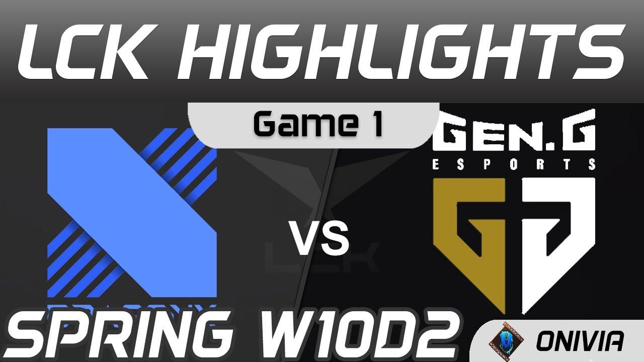 DRX vs GEN Highlights Game 1 Spring Season 2021 W10D2 DragonX vs Gen G by Onivia thumbnail