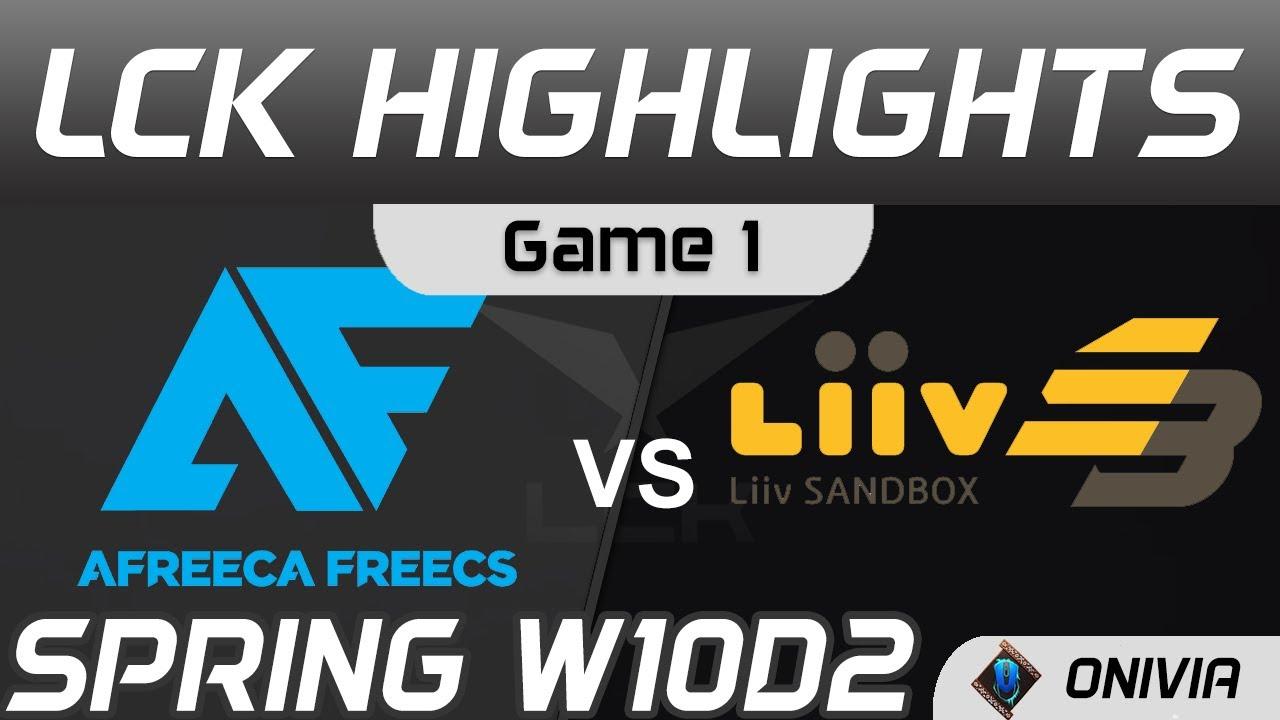 AF vs LSB Highlights Game 1 Spring Season 2021 W10D2 Afreeca Freecs vs Liiv SANDBOX by Onivia thumbnail