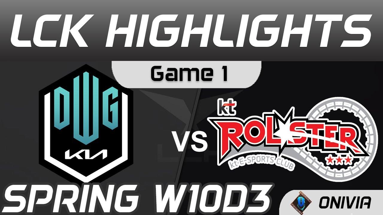 DK vs KT Highlights Game 1 Spring Season 2021 W10D3 DWG KIA vs KT Rolster by Onivia thumbnail