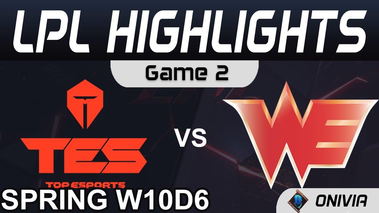 TES vs WE Highlights Game 2 LPL Spring Season 2021 W10D6 Top Esports vs Team WE by Onivia thumbnail