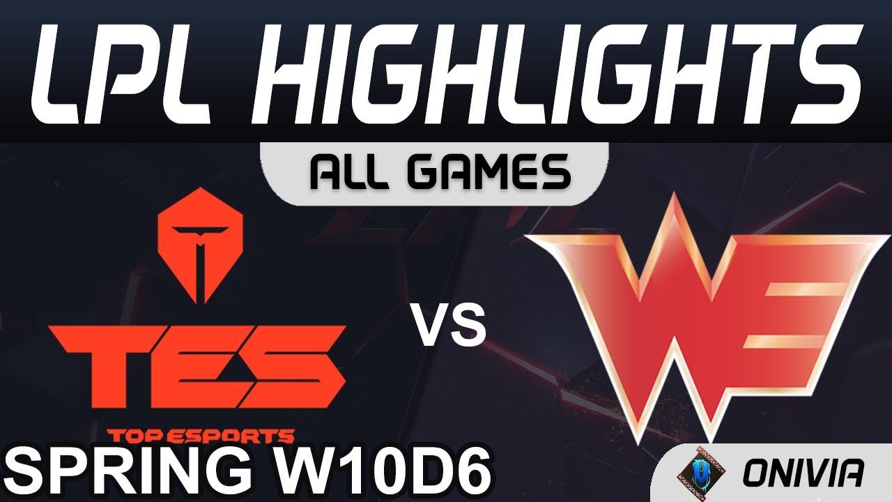 TES vs WE Highlights ALL GAMES LPL Spring Season 2021 W10D6 Top Esports vs Team WE by Onivia thumbnail