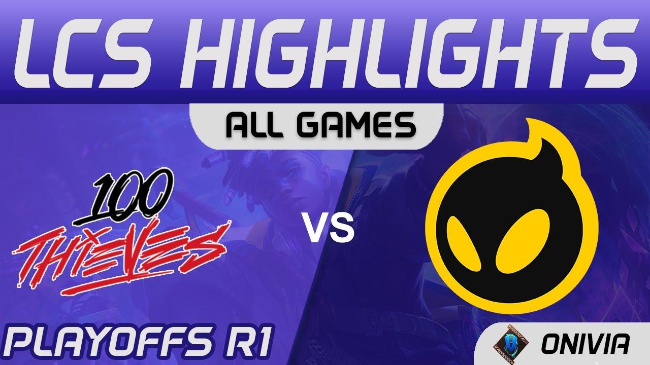 100 vs DIG Highlights ALL GAMES Playoffs R1 LCS Spring 2021 100 Thieves vs Dignitas by Onivia thumbnail