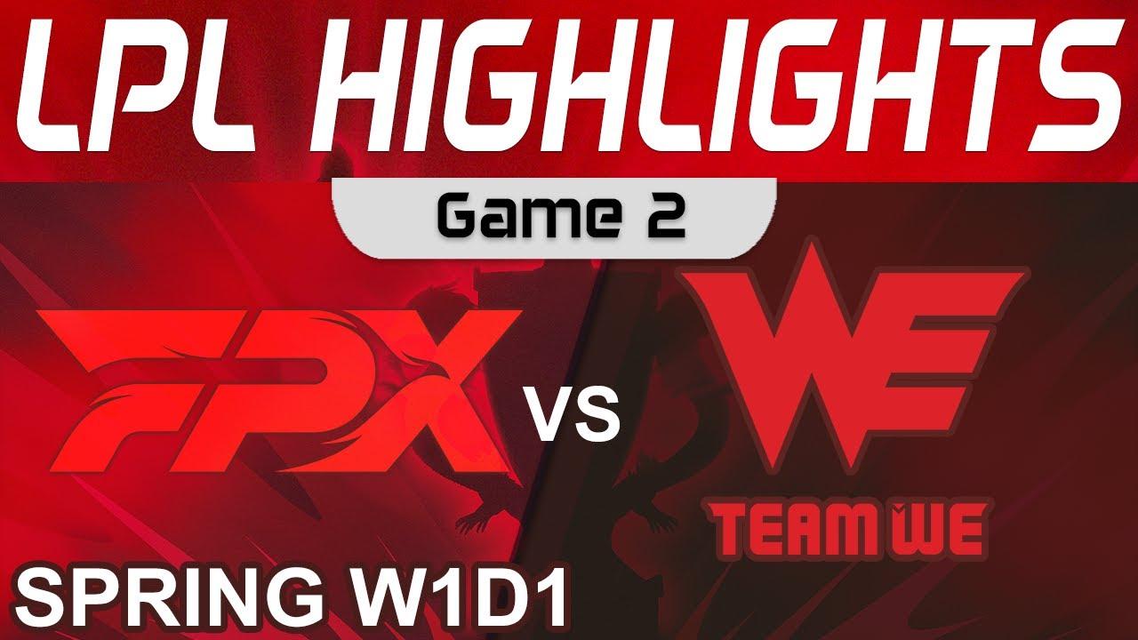 FPX vs WE Highlights Game 2 LPL Spring Season 2023 W1D1 FunPlus Phoenix vs Team WE by Onivia thumbnail