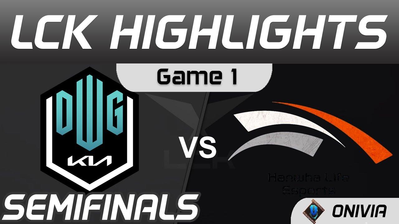 DK vs HLE Highlights Game 1 Semifinals Spring Playoffs 2021 DWG KIA vs Hanwha Life Esports by Onivia thumbnail