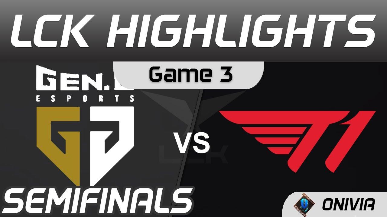 GEN vs T1 Highlights Game 3 Semifinals Spring Playoffs 2021 Gen G vs T1 by Onivia thumbnail