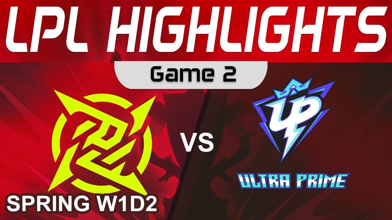 NIP vs UP Highlights Game 2 LPL Spring Season 2023 W1D2 Ninjas in Pyjamas vs Ultra Prime by Onivia thumbnail