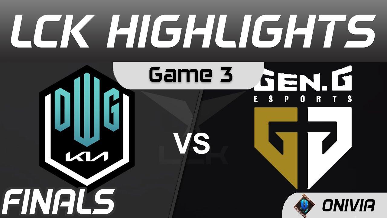 DK vs GEN Highlights Game 3 Finals Spring Playoffs 2021 DWG KIA vs Gen G by Onivia thumbnail