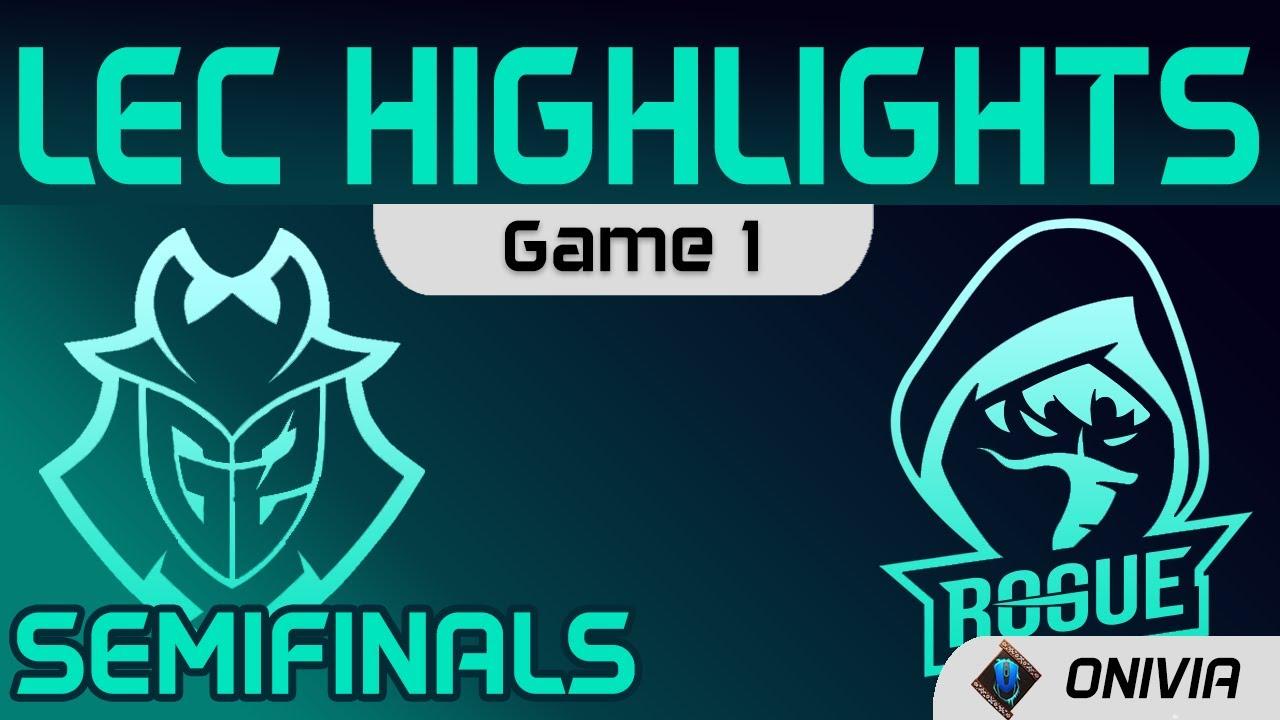 G2 vs RGE Highlights Game 1 Semifinals LEC Spring 2021 G2 Esports vs Rogue by Onivia thumbnail