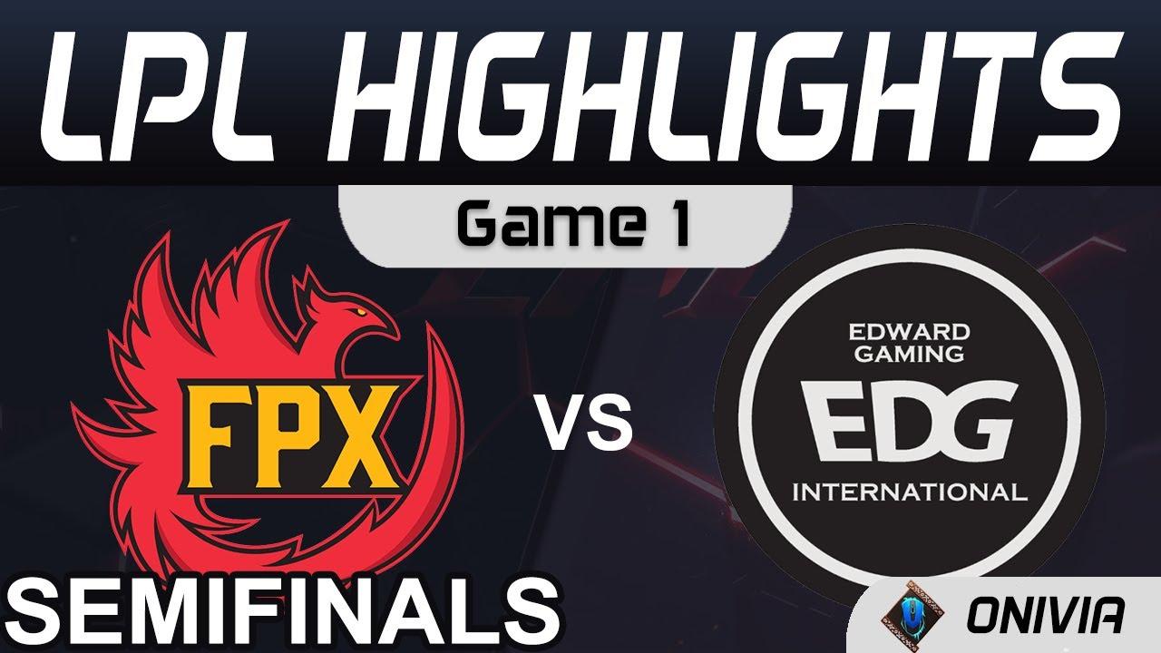 FPX vs EDG Highlights Game 1 LPL Spring Semifinals 2021 FunPlus Phoenix vs EDward Gaming by Onivia thumbnail