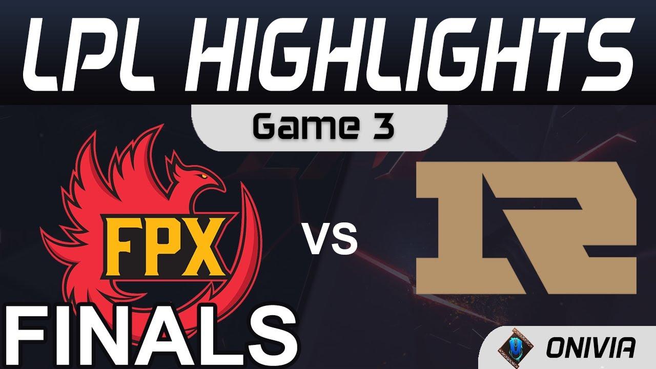 FPX vs RNG Highlights Game 3 LPL Spring Finals 2021 FunPlus Phoenix vs Royal Never Give Up by Onivia thumbnail