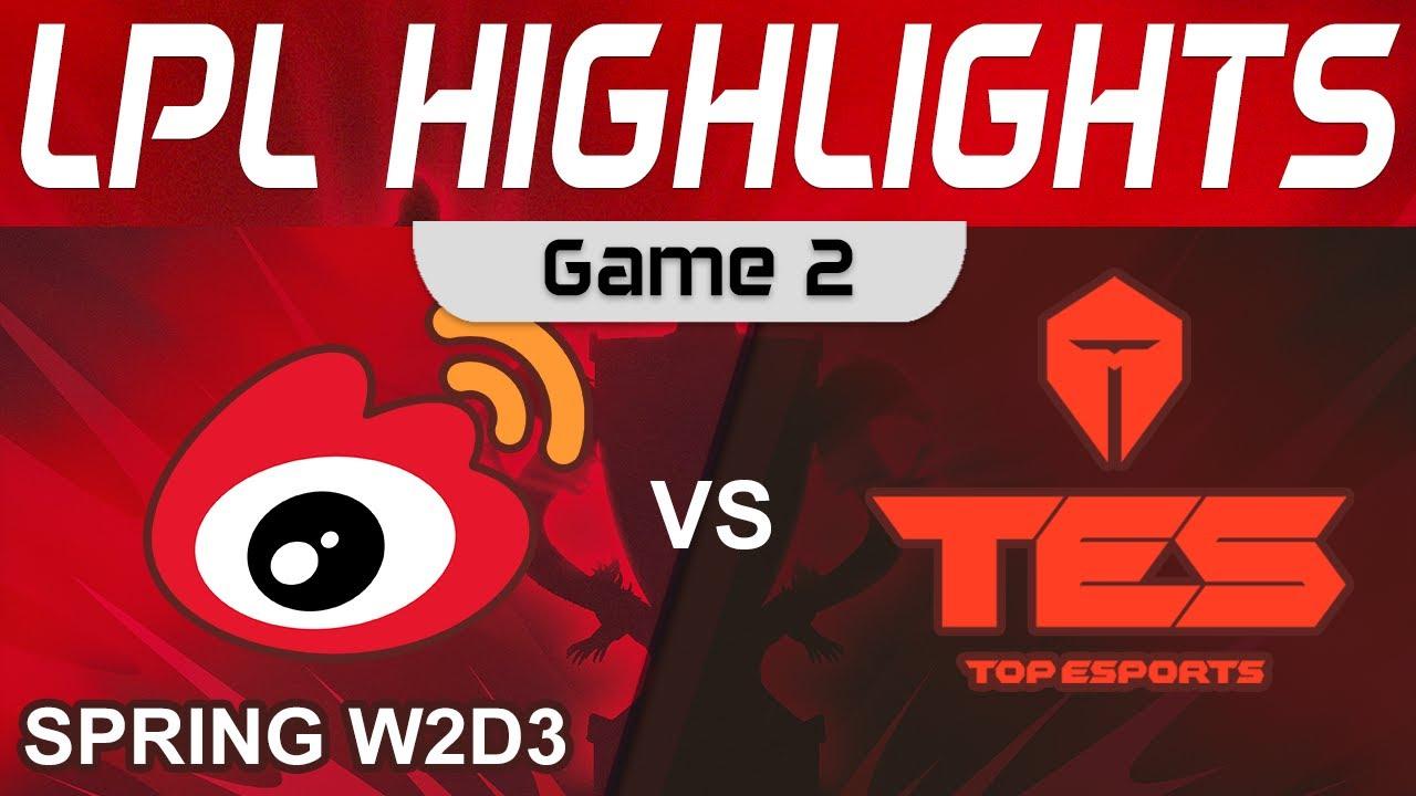 WBG vs TES Highlights Game 2 LPL Spring Season 2023 W2D3 Weibo Gaming vs Top Esports by Onivia thumbnail