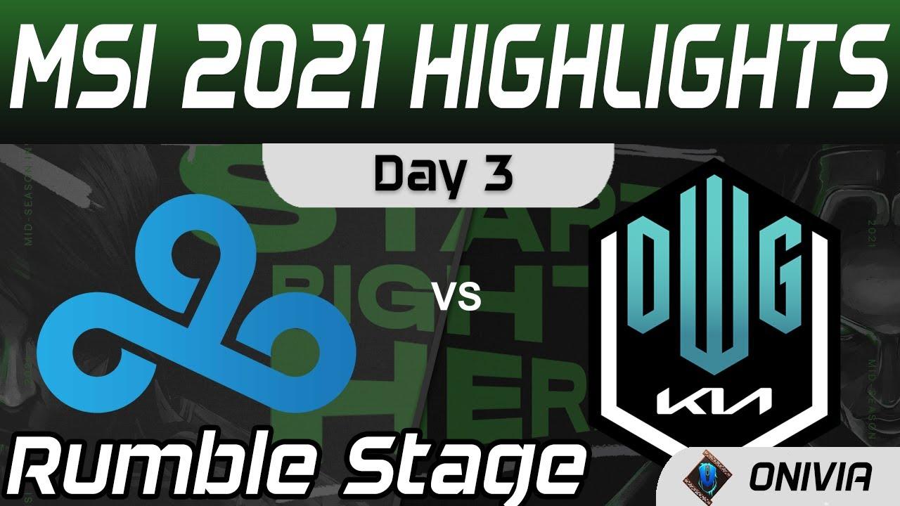 C9 vs DK Highlights MSI Rumble Stage Day 3 MSI 2021 Cloud9 vs DWG KIA by Onivia thumbnail